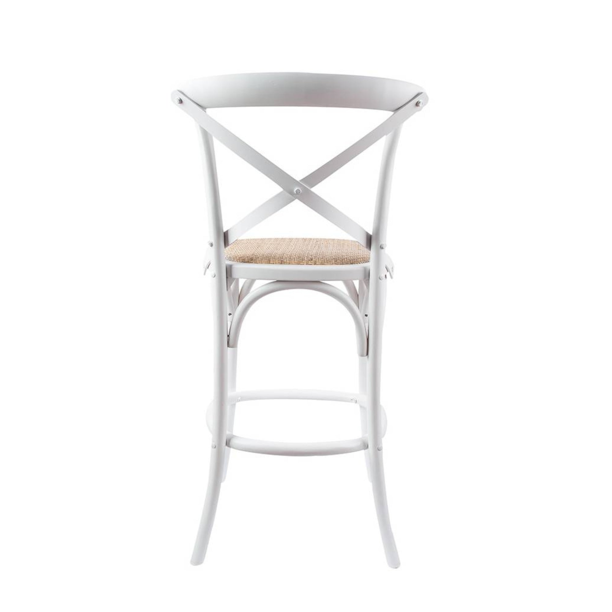 Victoria Noir Cross Back Bar Stool