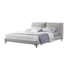 Showcasing Camina Fabric Queen Bed Frame - Olive Brown Boucle BD8365-YO Bed Frame by Calibre Furniturs