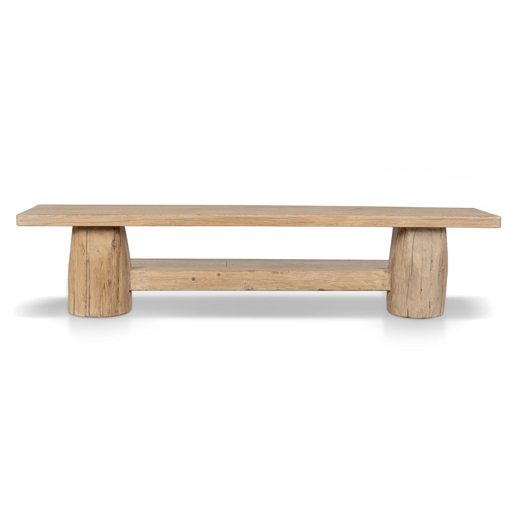 2m Elm Bench - Natural