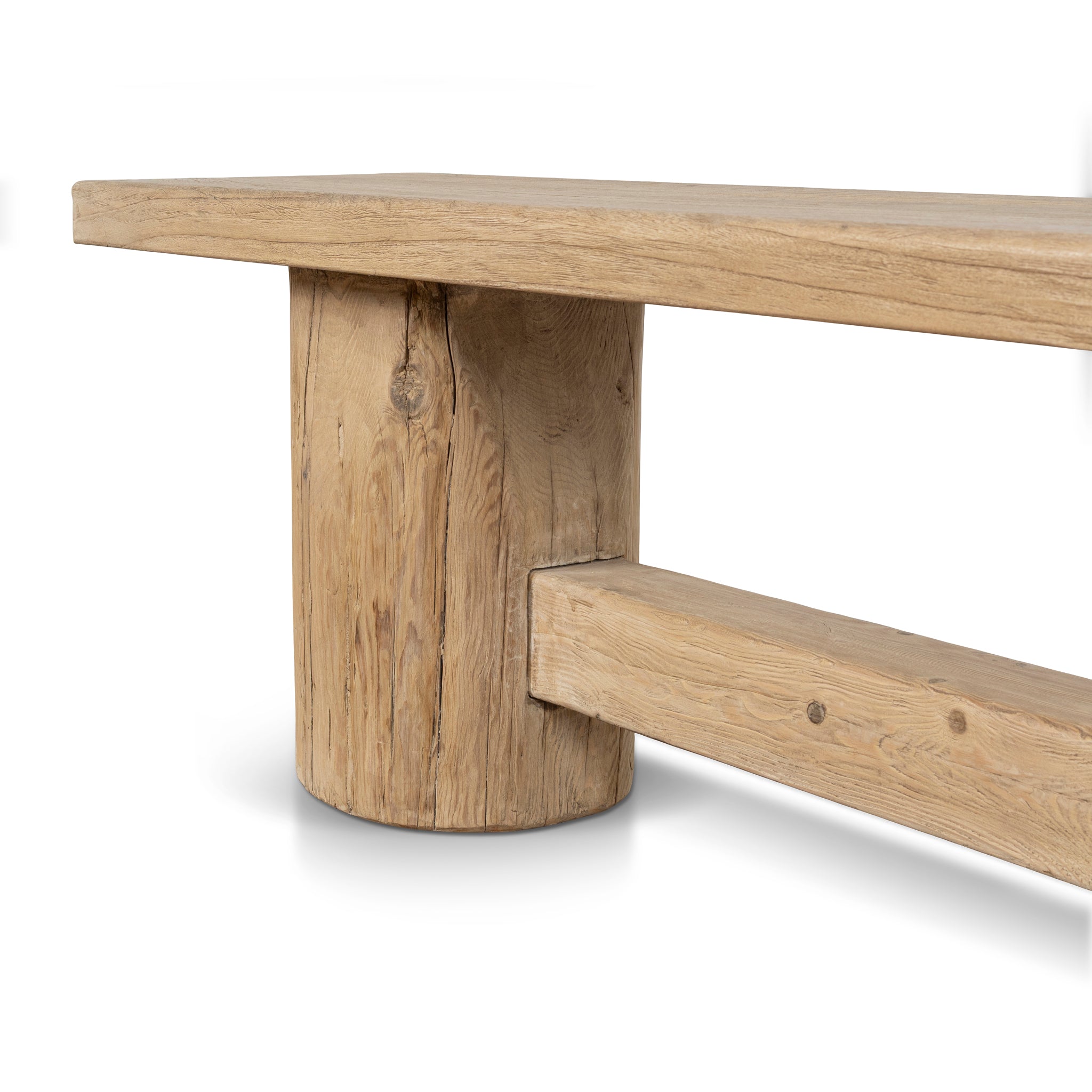2m Elm Bench - Natural