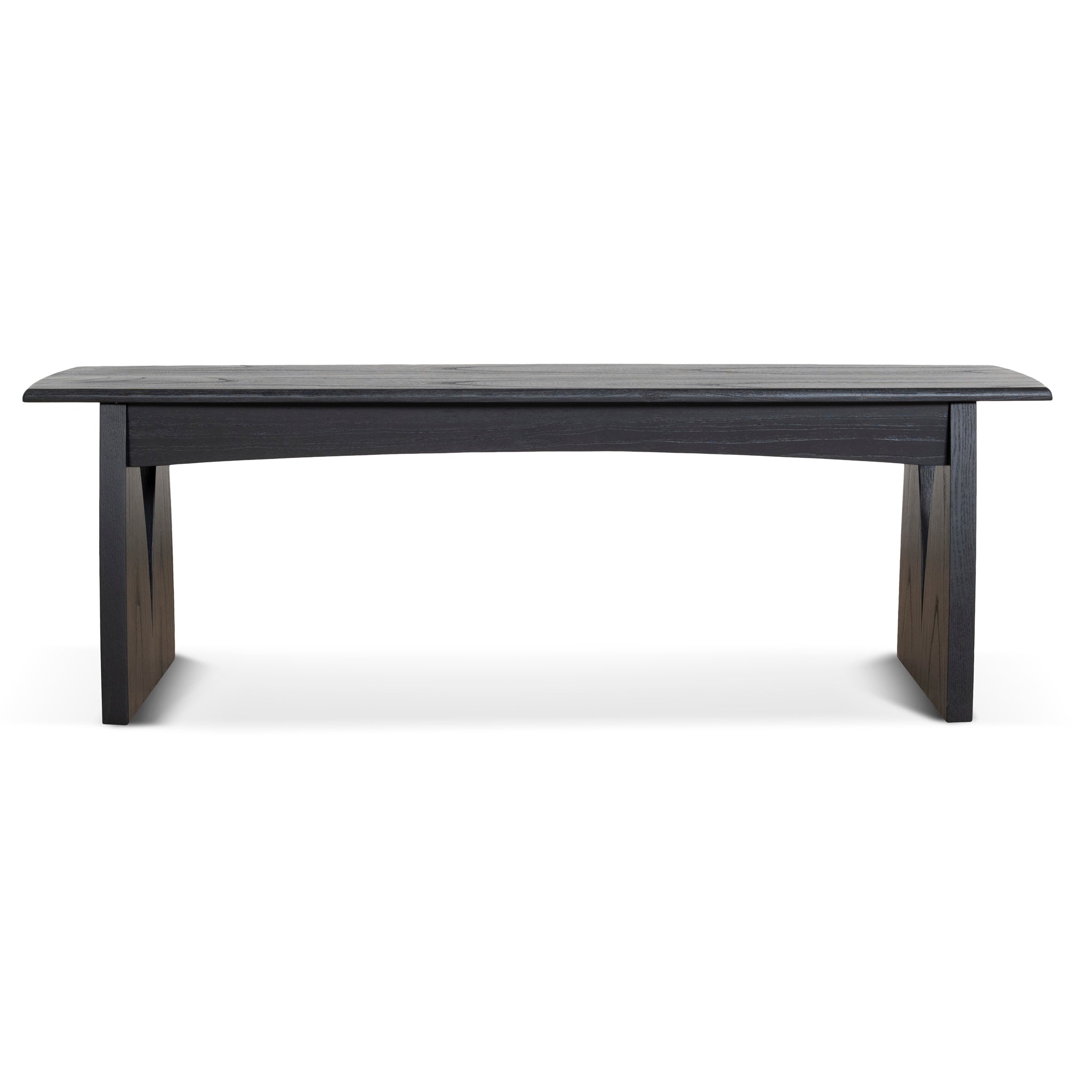 1.4m Elm Dining Bench - Full Black - image 2