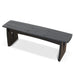 1.4m Elm Dining Bench - Full Black - image 3