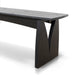 1.4m Elm Dining Bench - Full Black - image 5