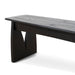 1.4m Elm Dining Bench - Full Black - image 6