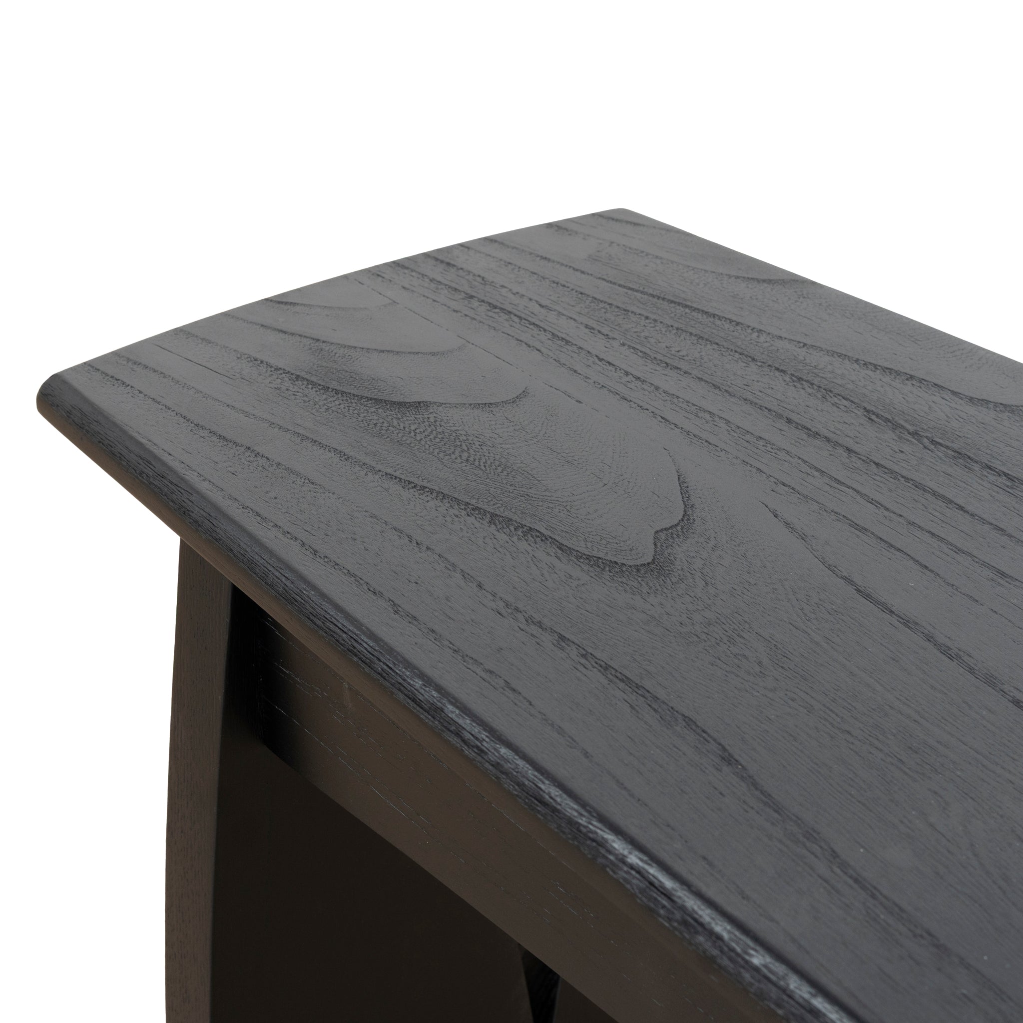 1.4m Elm Dining Bench - Full Black - image 7