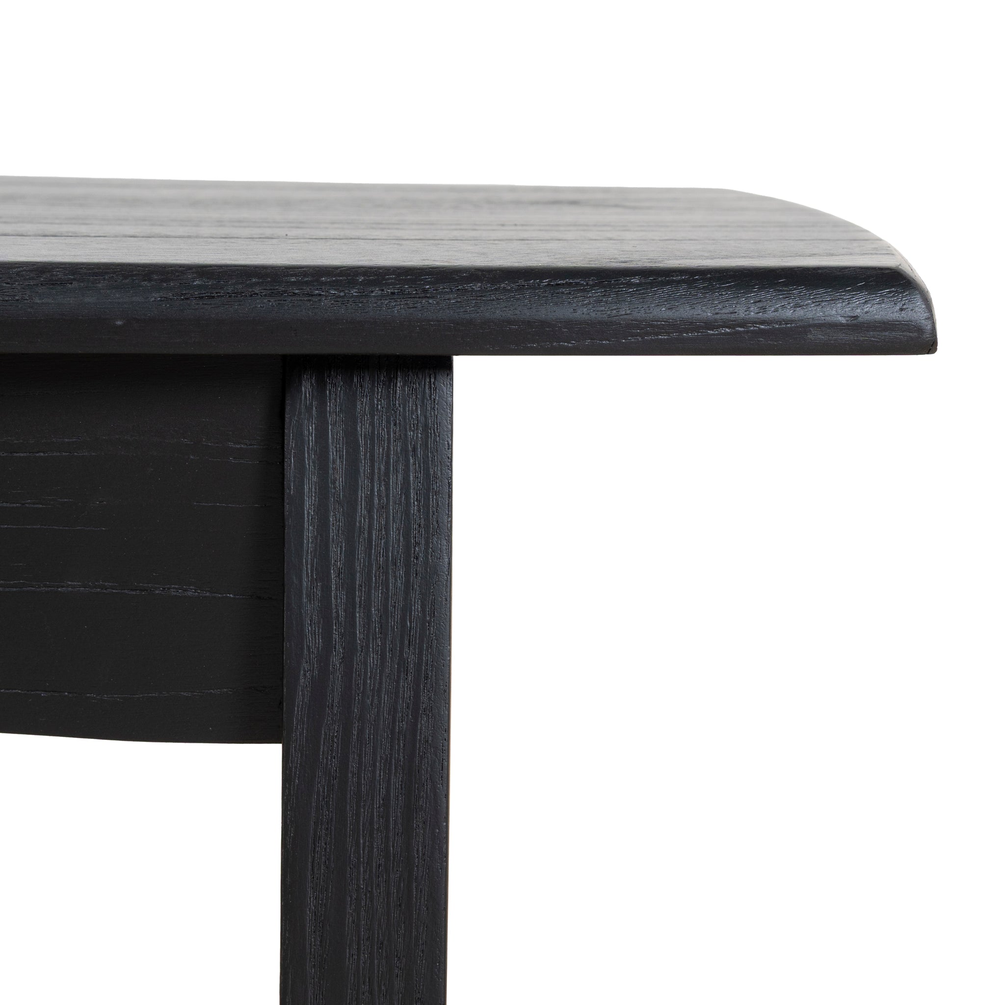 1.4m Elm Dining Bench - Full Black - image 9