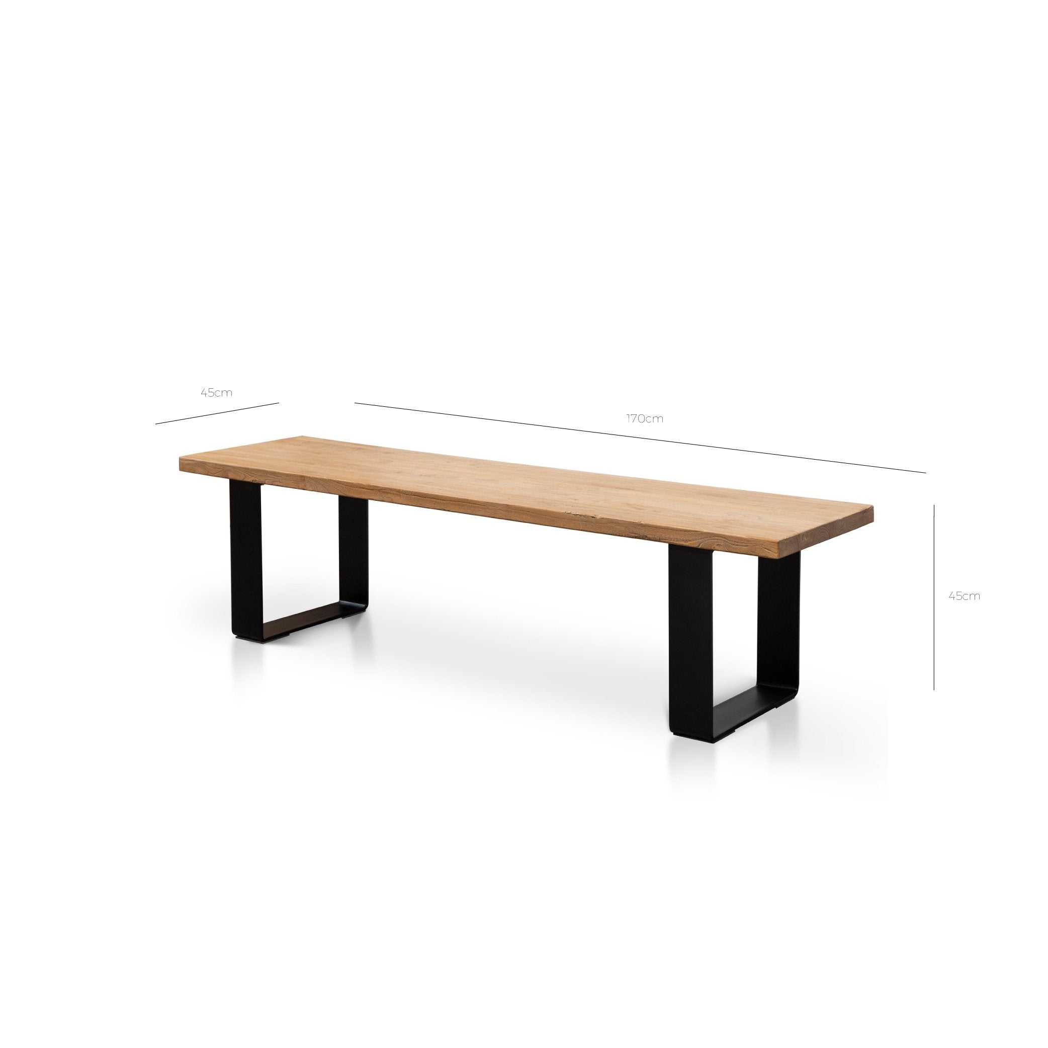 Dalton 1.7m Reclaimed Wood Bench