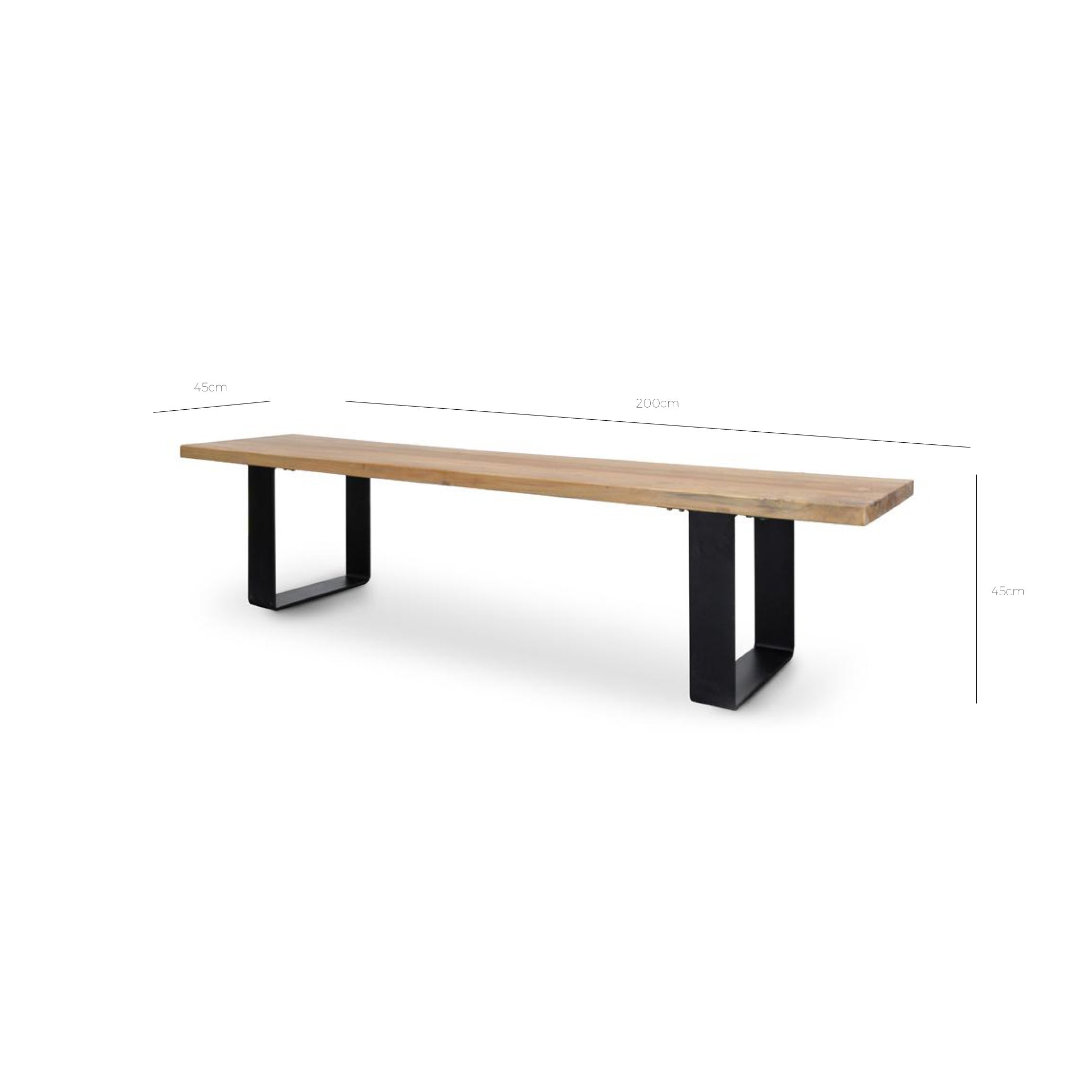 Dalton 2m Reclaimed Wood Bench