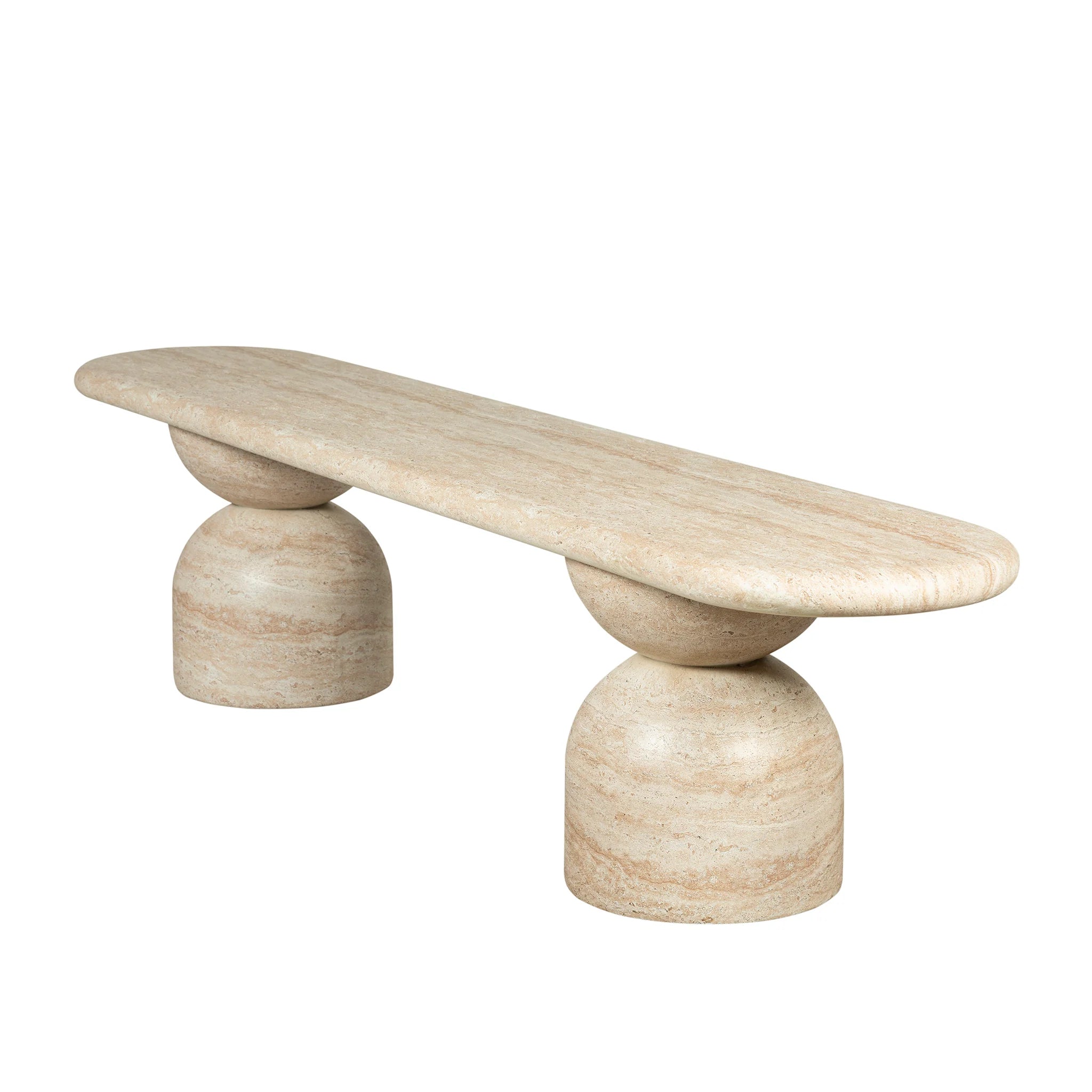 Celimora 2m Indoor Bench - Light Travertine Look