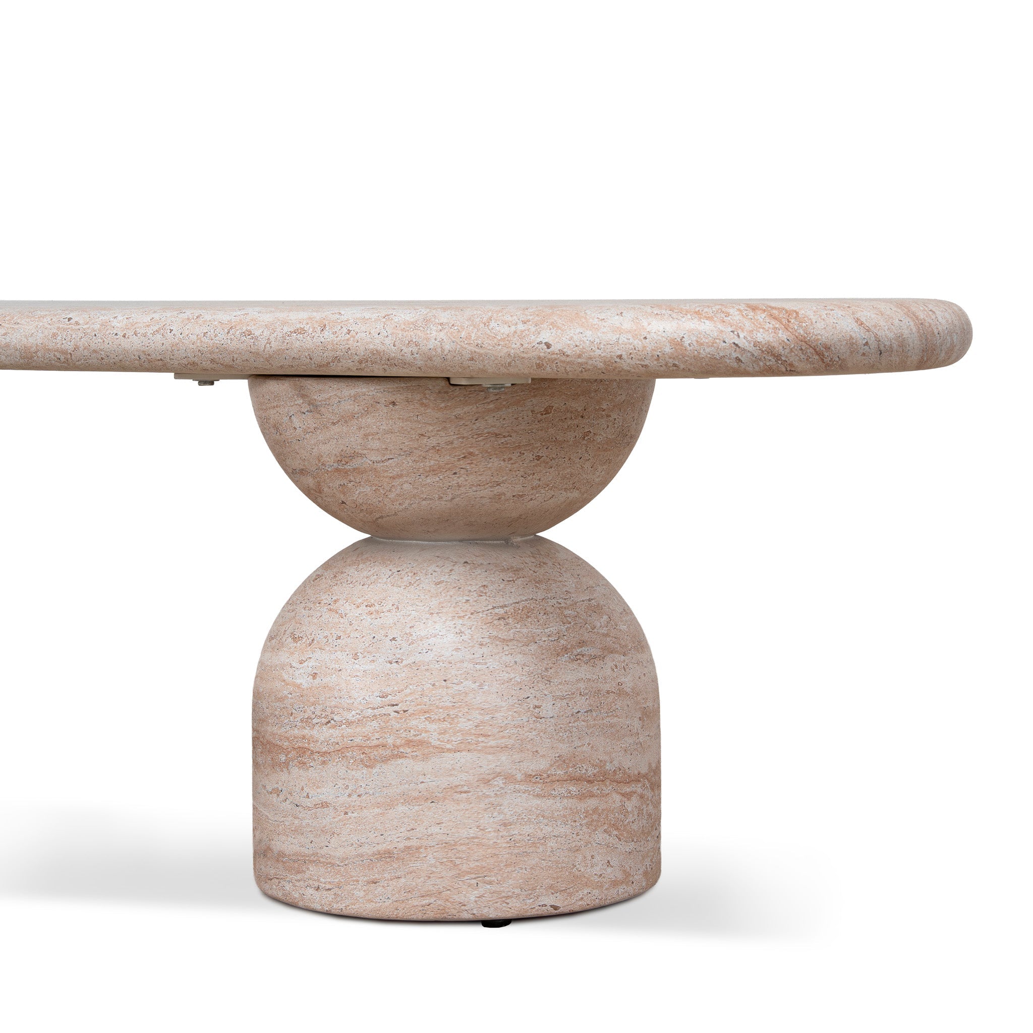 2m Indoor Bench - Light Travertine Look
