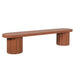 Showcasing Pominara 2.1m Concrete Bench - Terracotta DB12290-CO Bench by Calibre Furniturs