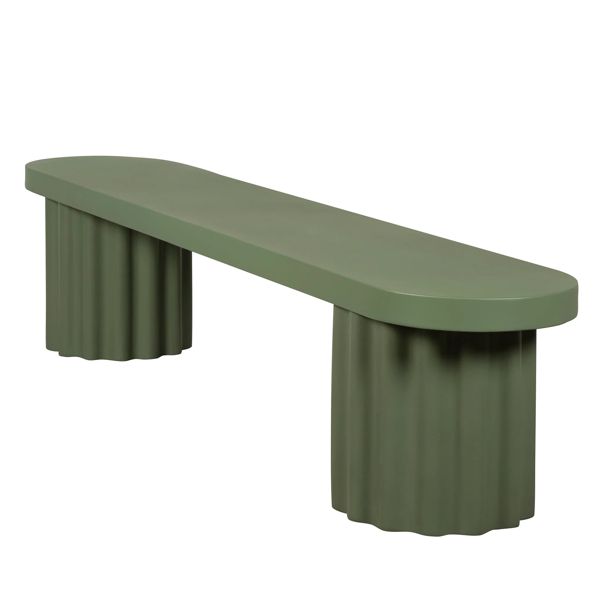 Showcasing Sitasora 2.1m Concrete Bench - Green DB12294-CO Bench by Calibre Furniturs