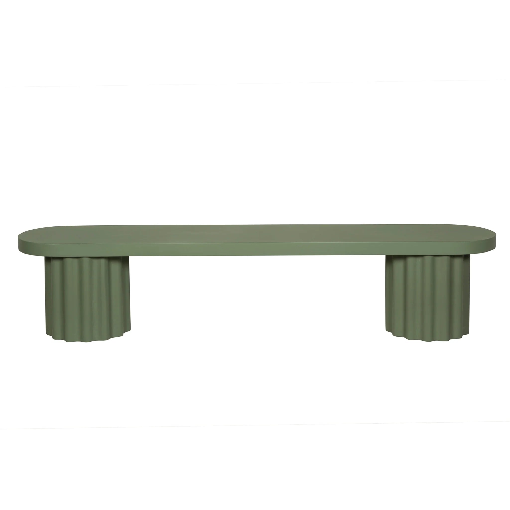 Showcasing Sitasora 2.1m Concrete Bench - Green DB12294-CO Bench by Calibre Furniturs