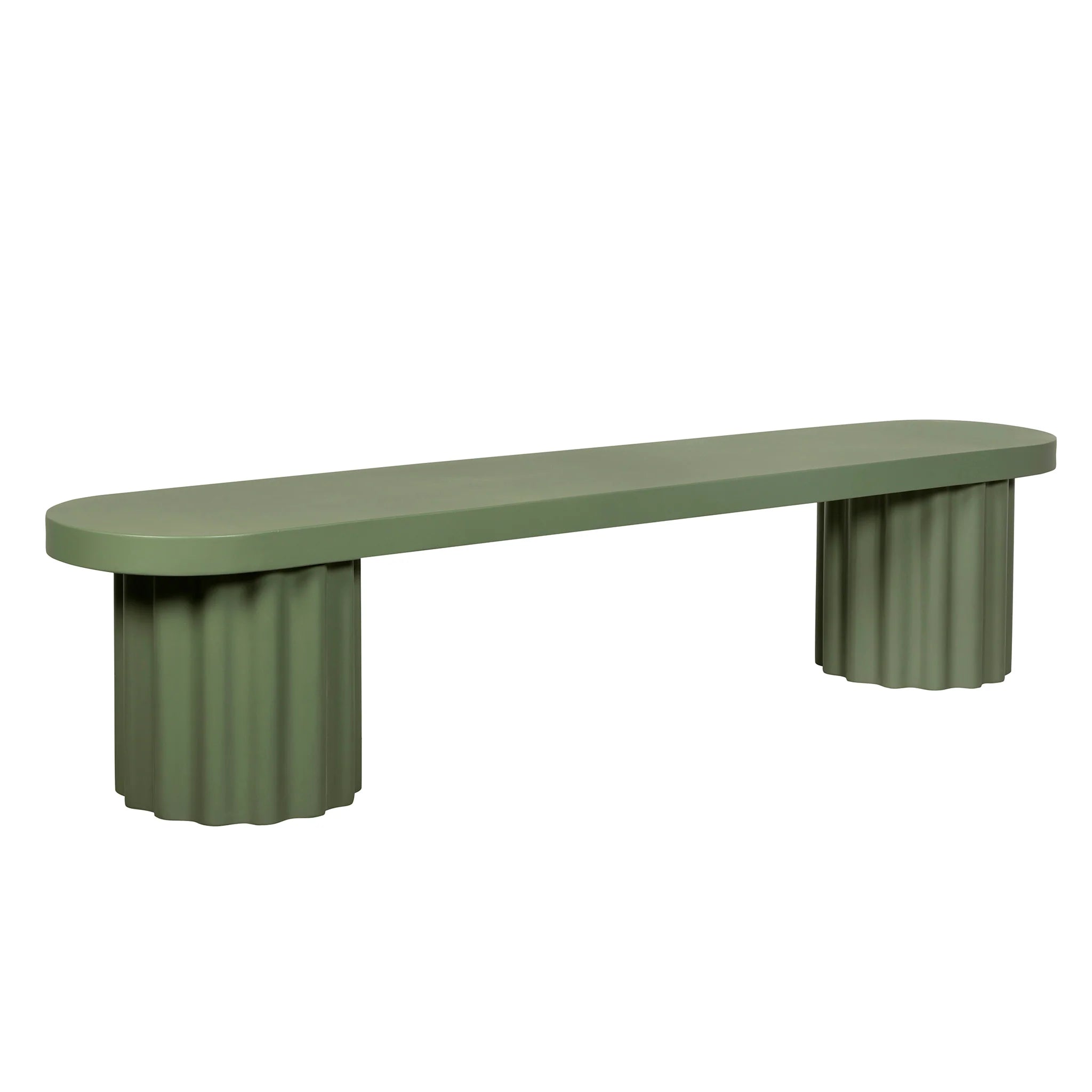 Showcasing Sitasora 2.1m Concrete Bench - Green DB12294-CO Bench by Calibre Furniturs