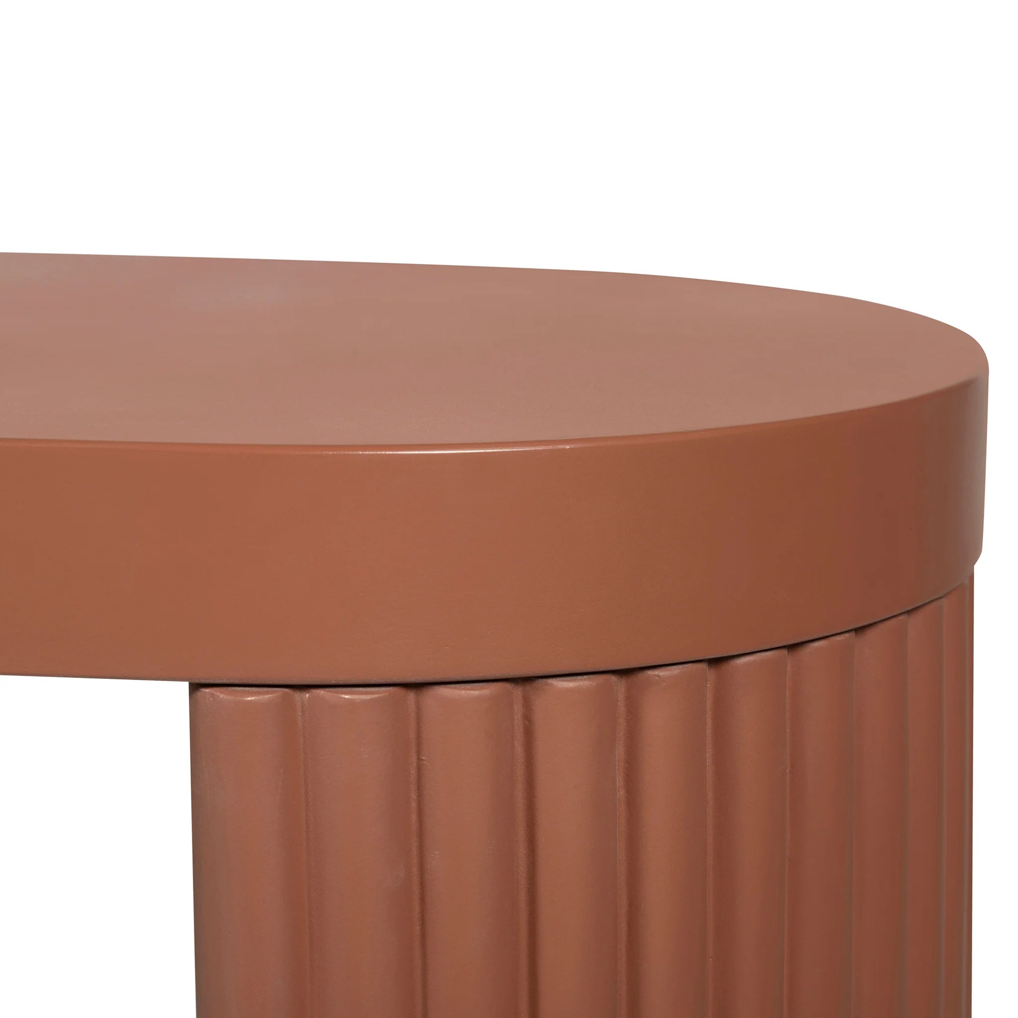 Kirevera 2m Concrete Bench - Terracotta