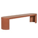 Showcasing Kirevera 2m Concrete Bench - Terracotta DB12298-CO Bench by Calibre Furniturs