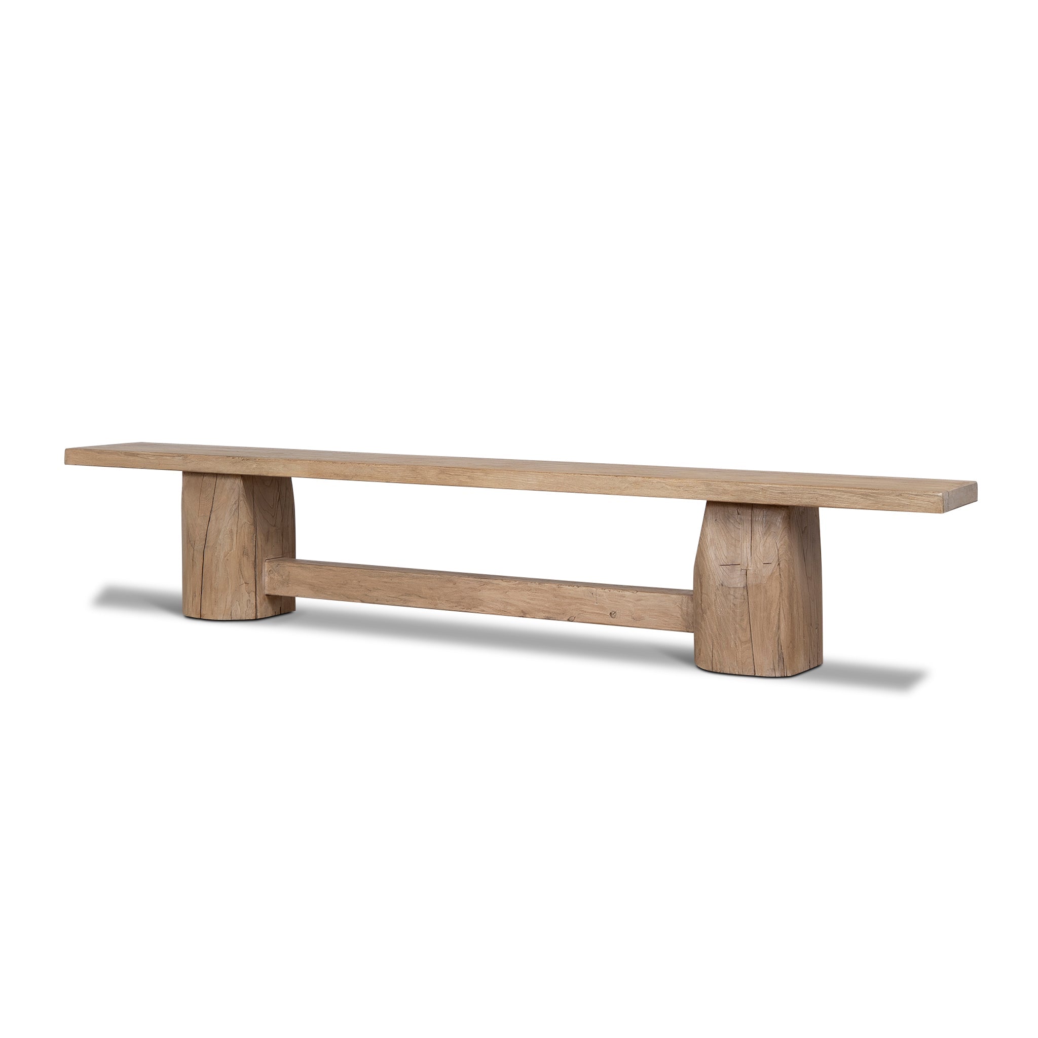 2.5m Elm Bench - Natural