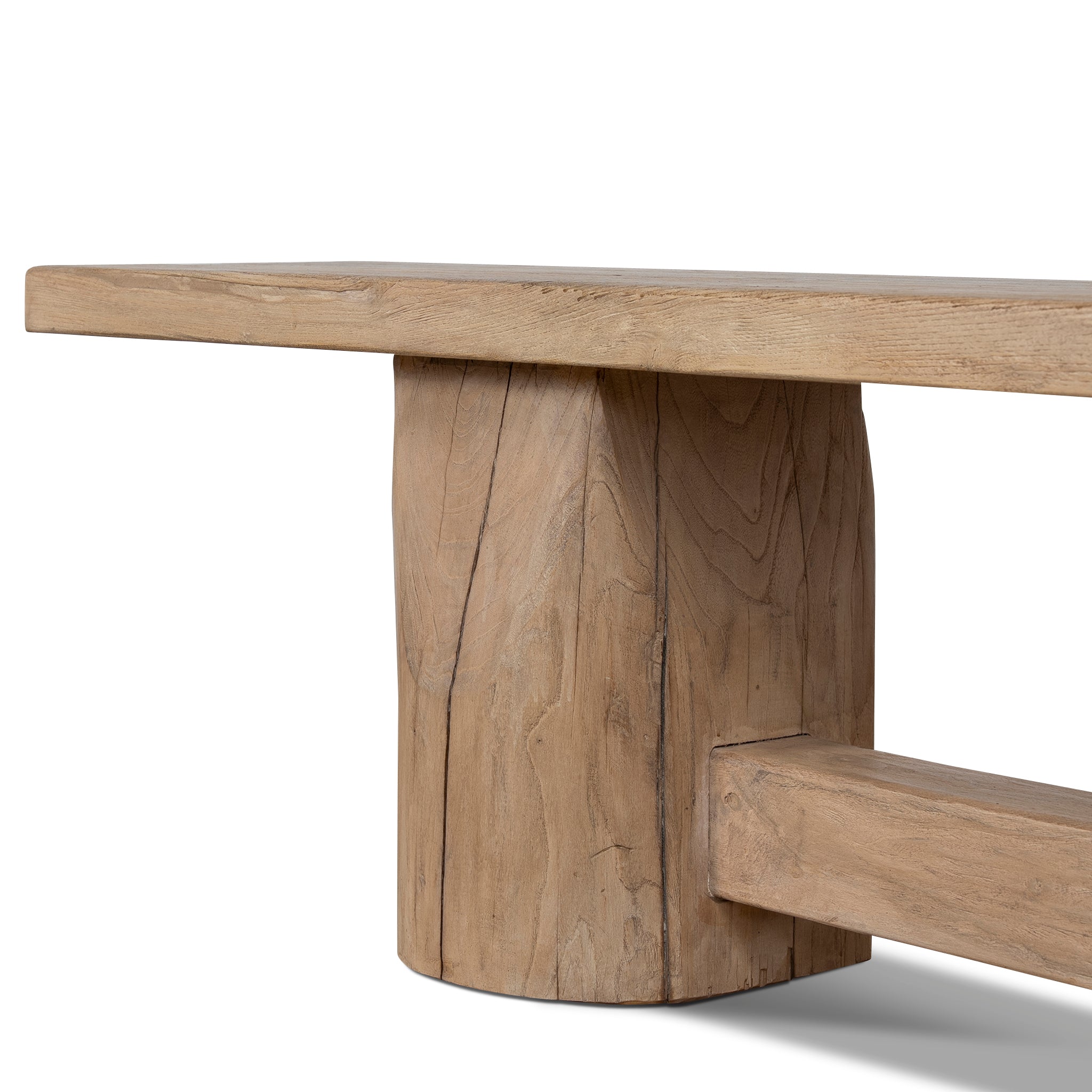 2.5m Elm Bench - Natural