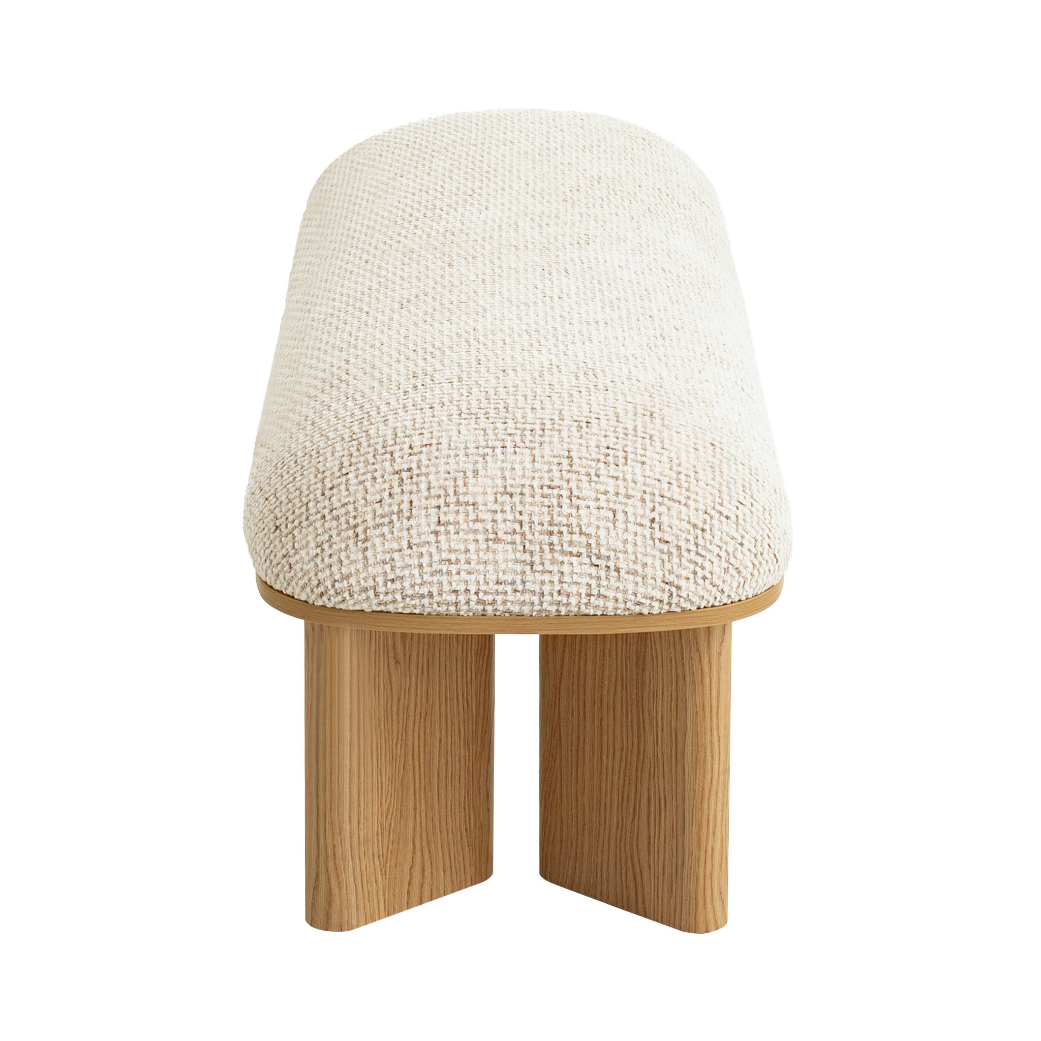 1.5m Natural Bench - Honeycomb White