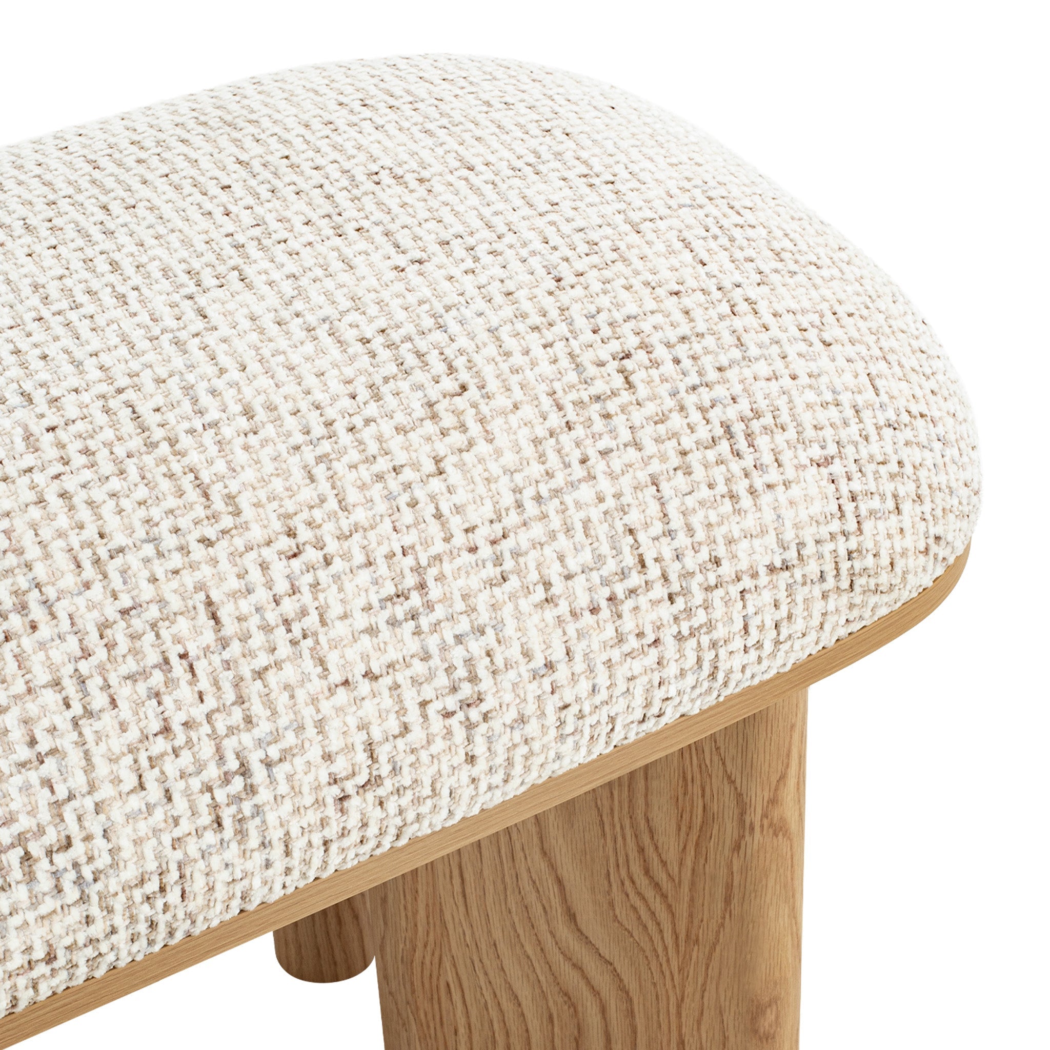CDB12566-IG 1.5m Natural Bench - Honeycomb White