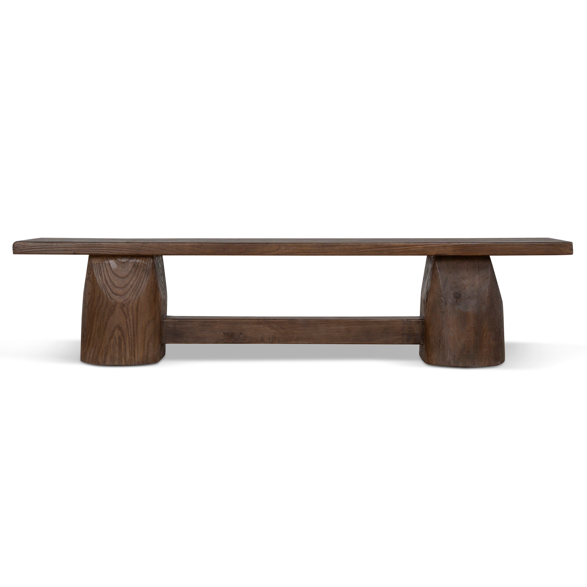 CDB12677-NA 2m Elm Bench - Dark Brown