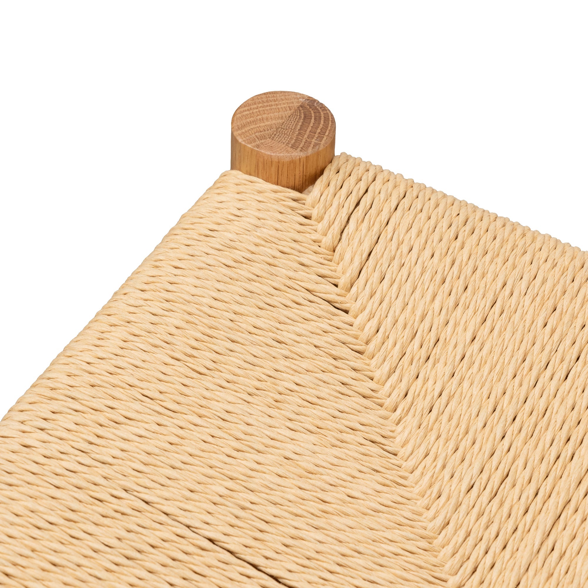 110cm Oak Bench - Natural Seat - image 6