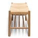 110cm Oak Bench - Natural Seat - image 9