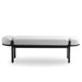 1.6m Black Elm Bench - Natural Linen - image 2