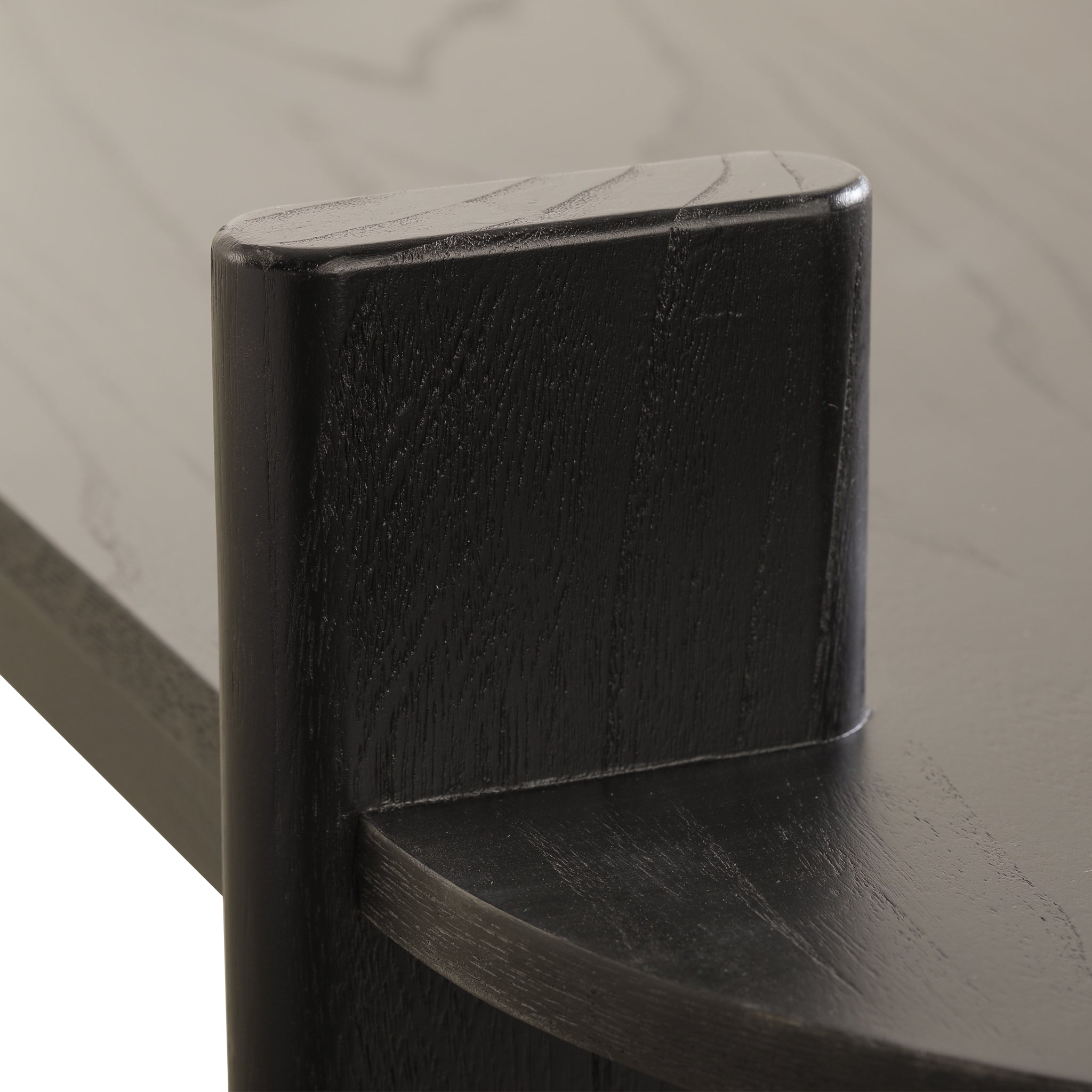 1.6m Black Elm Bench - Natural Linen - image 5