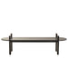 1.6m Black Elm Bench - Natural Linen - image 6