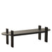 1.6m Black Elm Bench - Natural Linen - image 8