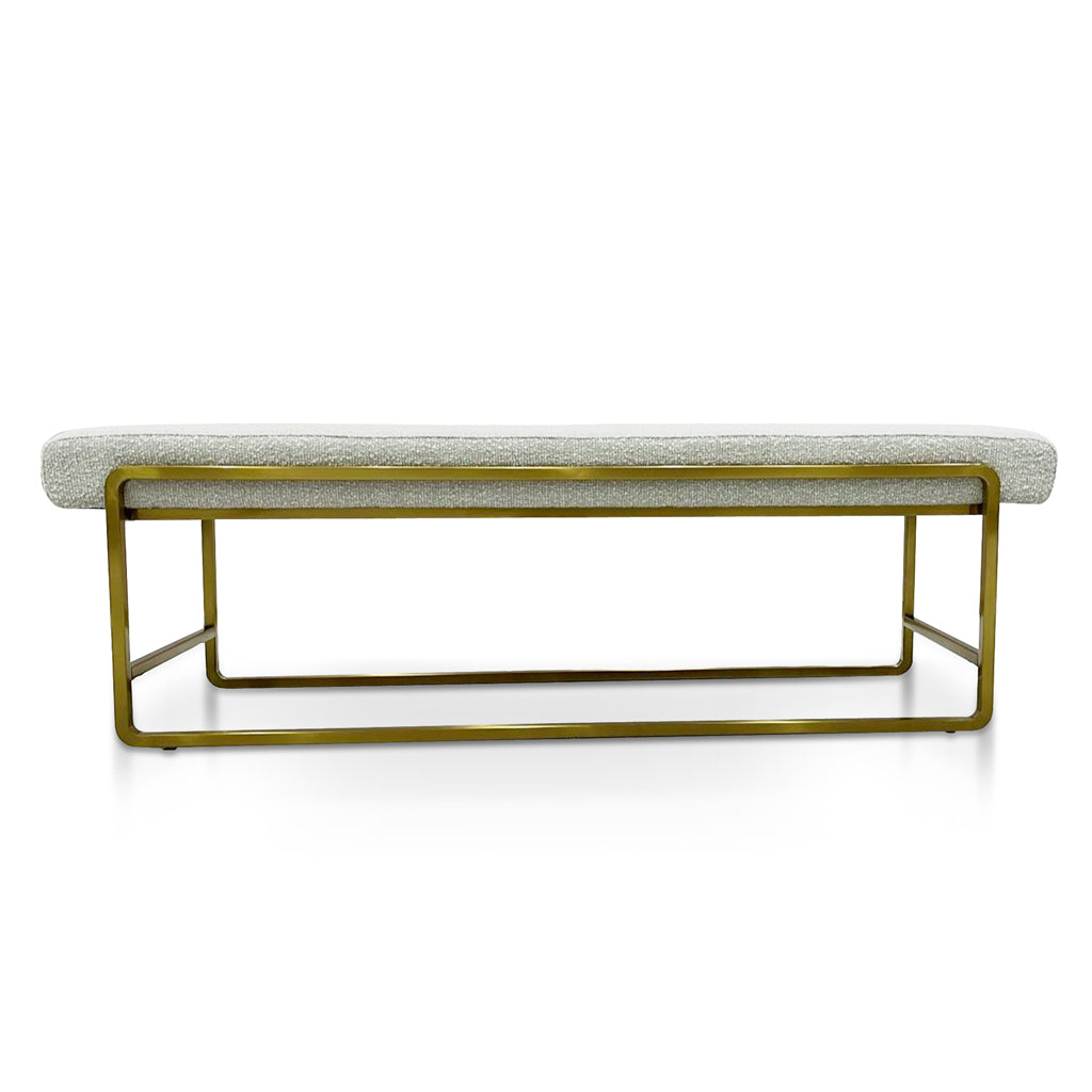 1.52m Bench - Pearl Grey Boucle - image 2