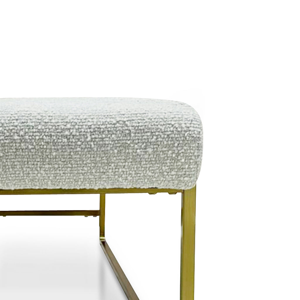 1.52m Bench - Pearl Grey Boucle - image 7