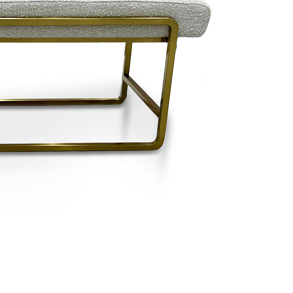 1.52m Bench - Pearl Grey Boucle - image 5