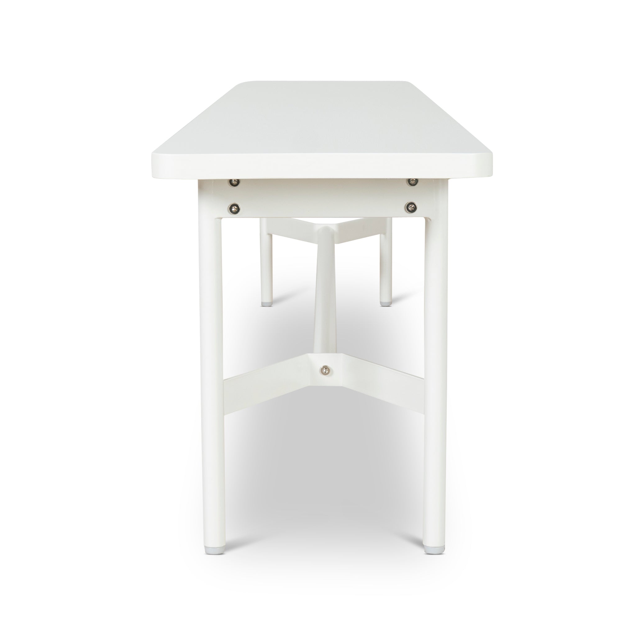 1.8m Wooden Bench - Full White - image 5