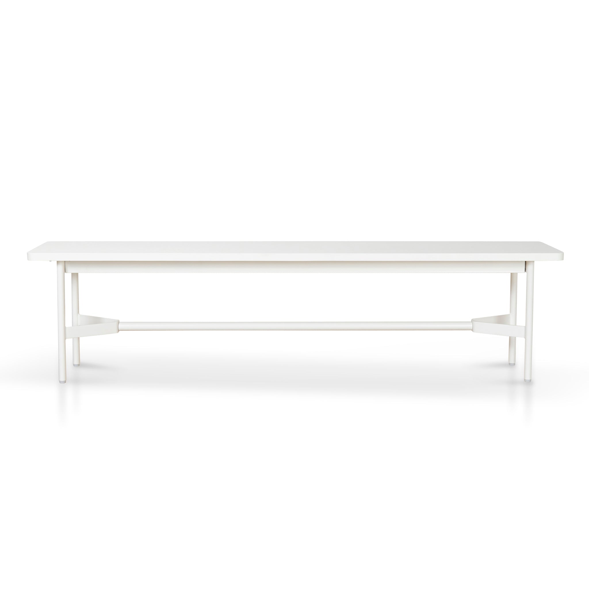 1.8m Wooden Bench - Full White - image 3