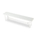 1.8m Wooden Bench - Full White - image 4
