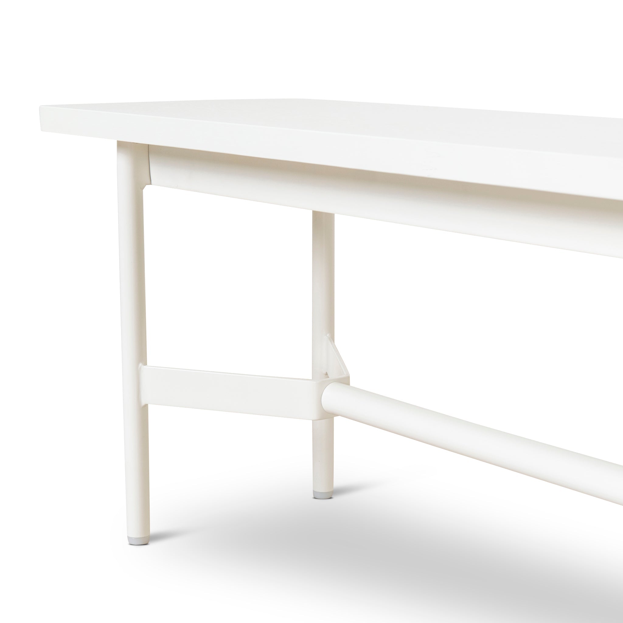 1.8m Wooden Bench - Full White - image 9