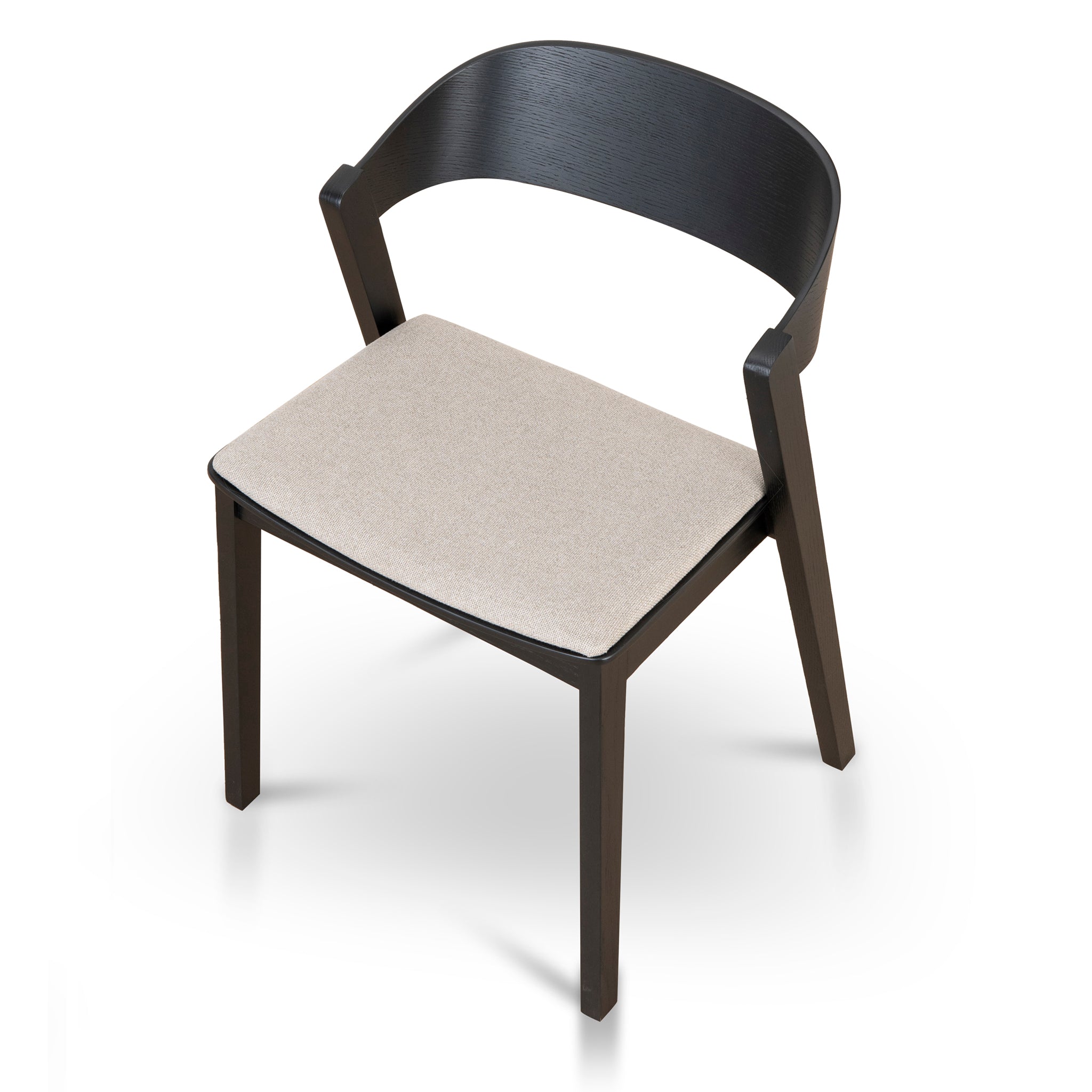 Black Dining Chair - Grey Seat (Set of 2) - image 6