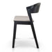 Black Dining Chair - Grey Seat (Set of 2) - image 4