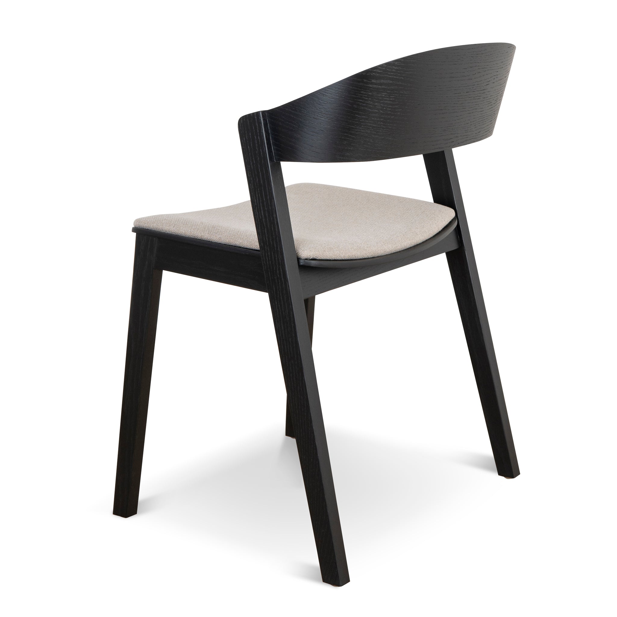 Black Dining Chair - Grey Seat (Set of 2) - image 5