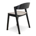 Black Dining Chair - Grey Seat (Set of 2) - image 5