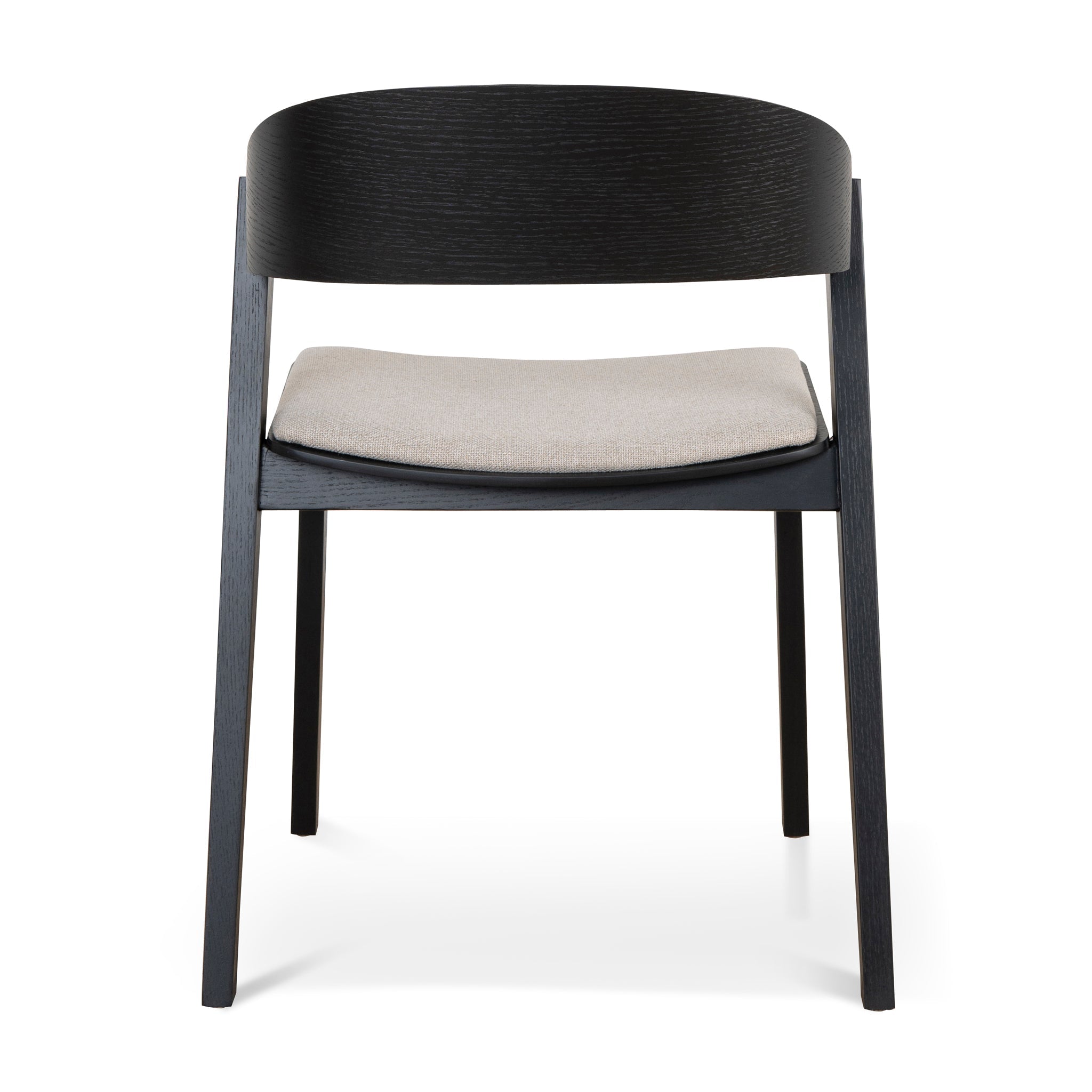 Black Dining Chair - Grey Seat (Set of 2) - image 7