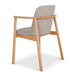 Set of 2 - CDC10055-SDx2 Natural Dining Armchair - Grey Seat - image 6