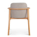 Set of 2 - CDC10055-SDx2 Natural Dining Armchair - Grey Seat - image 7
