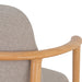 Set of 2 - CDC10055-SDx2 Natural Dining Armchair - Grey Seat - image 8