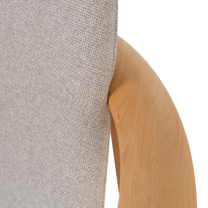 Greta Set of 2 Dining Armchair - Grey Seat