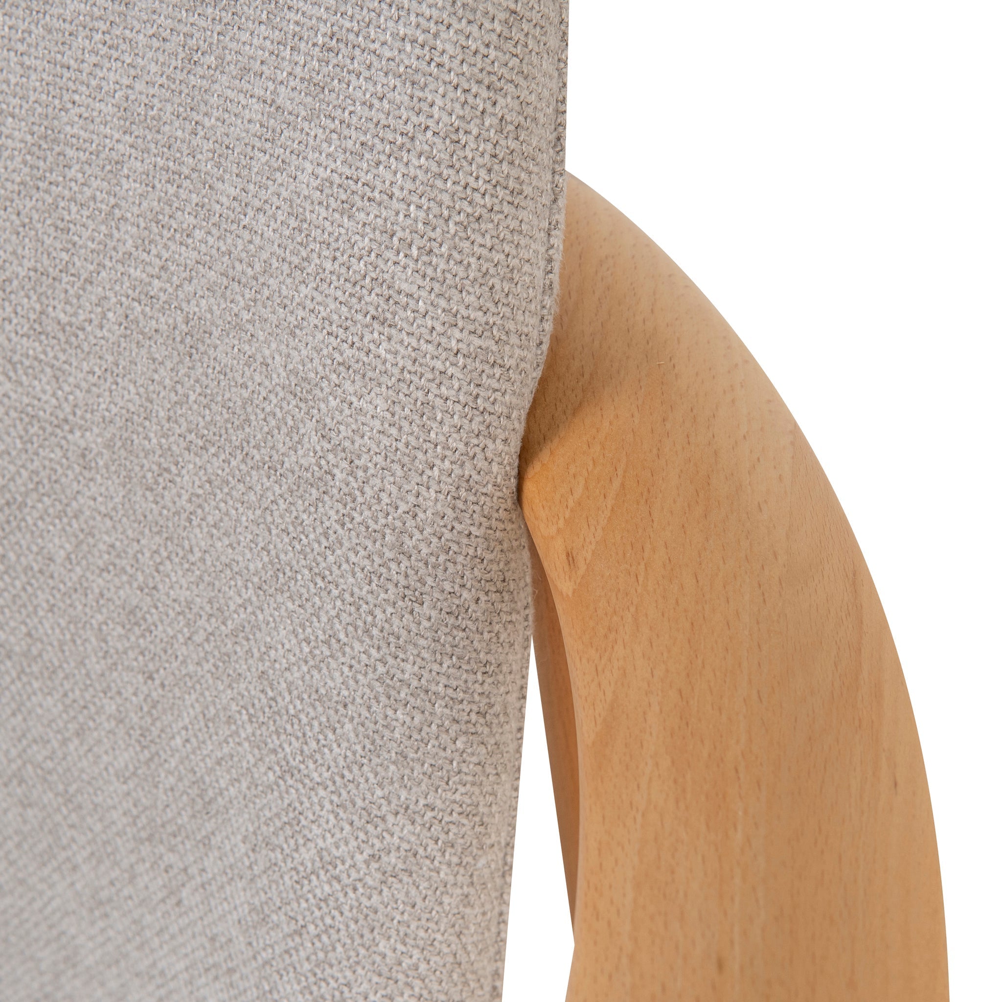 Set of 2 - CDC10055-SDx2 Natural Dining Armchair - Grey Seat - image 9