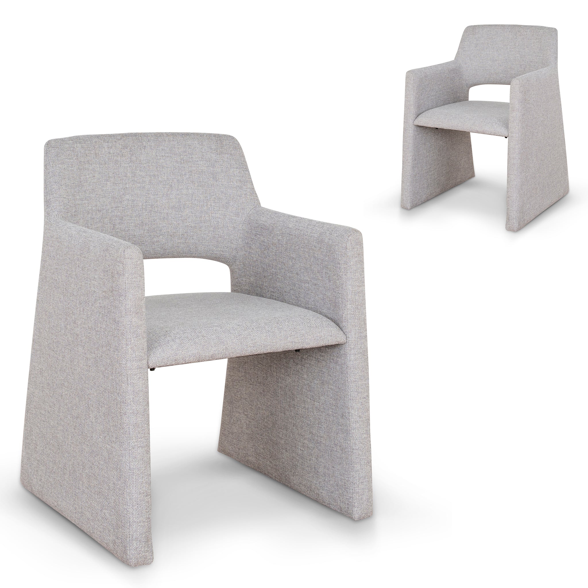 DWx2 Fabric Dining Chair - Spec Cloud Grey (Set of 2)