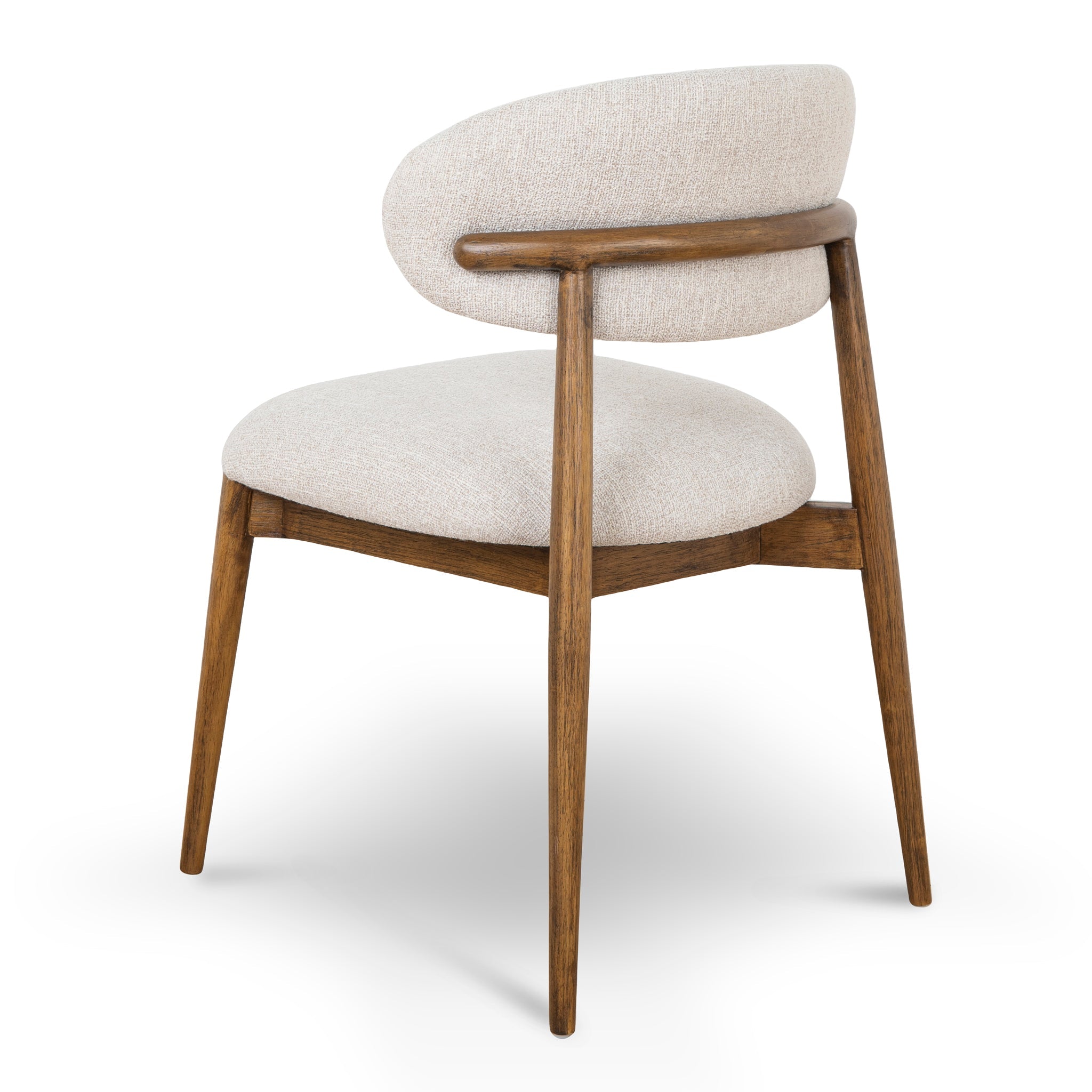 Coastal Beige Dining Chair - Walnut